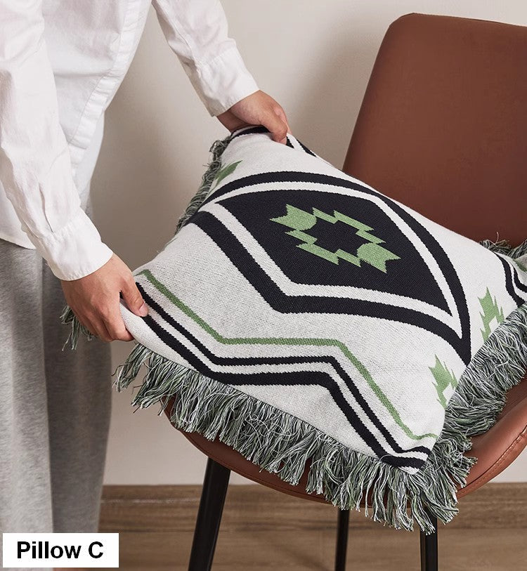 Modern Decorative Throw Pillows for Couch & Bedroom - Square Contemporary Sofa Pillow Covers - Stylish Home Decor Accent for Living Room, Bedroom & Interior Design