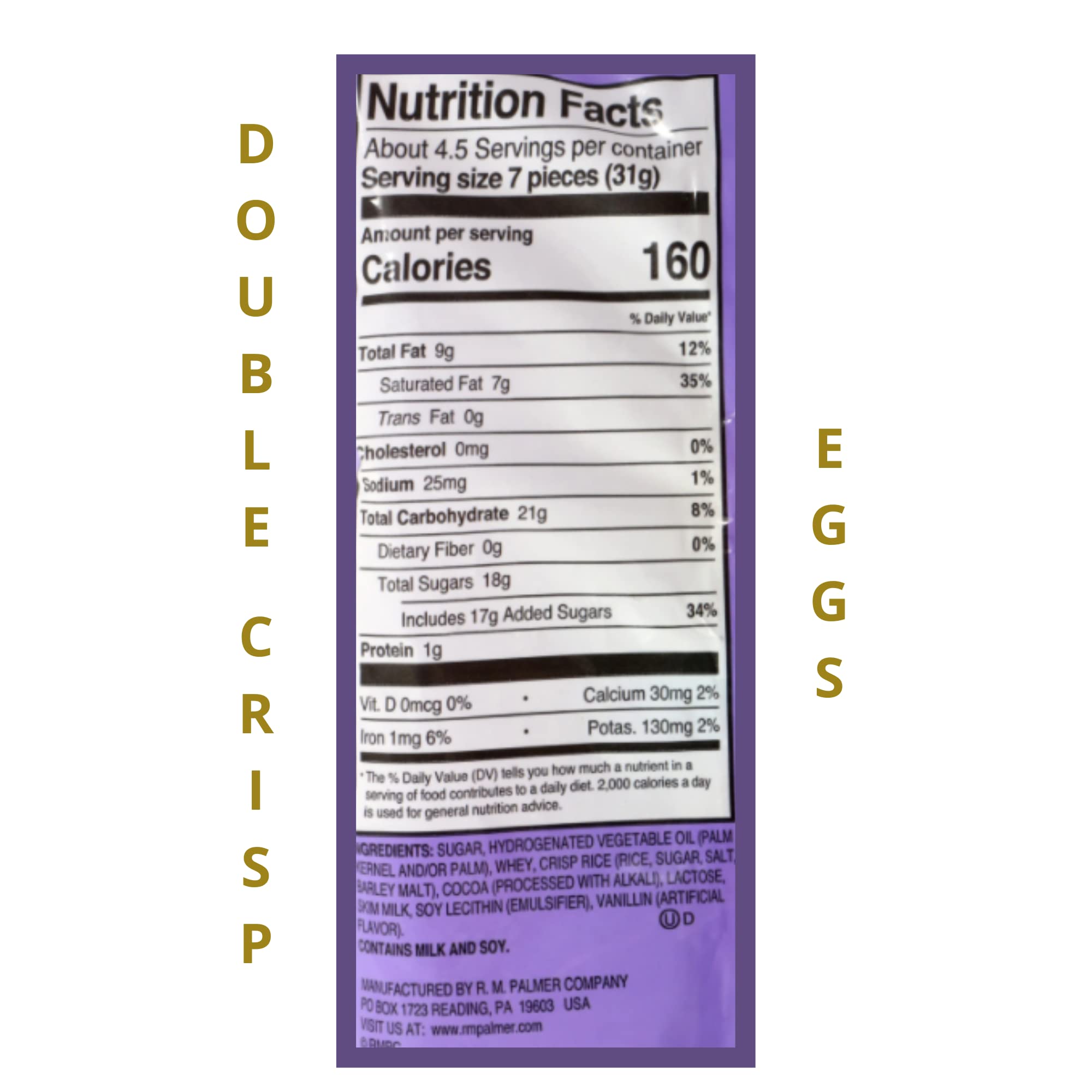 Double Chocolate Crispy Easter Eggs - Crunchy Chocolate Treats for Easter Baskets, Egg Stuffers & Party Favors - 4.5oz (6 Bags) - Perfect for Easter Celebrations, Gift Giving & Holiday Snacking