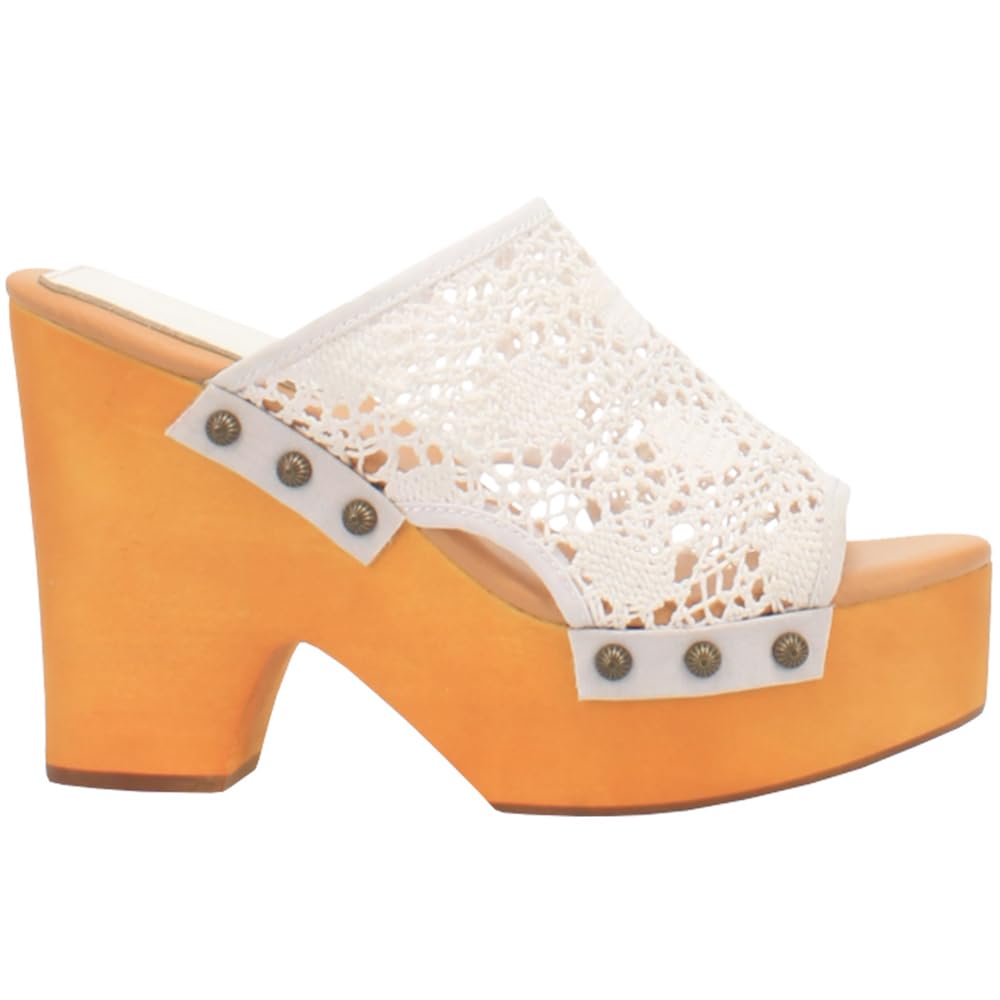 Dingo Women's Studded Platform Sandals - 3 Inch High Heel Casual Shoes for Women, Pink | Perfect for Summer Outfits, Beach Vacations & Boho Fashion