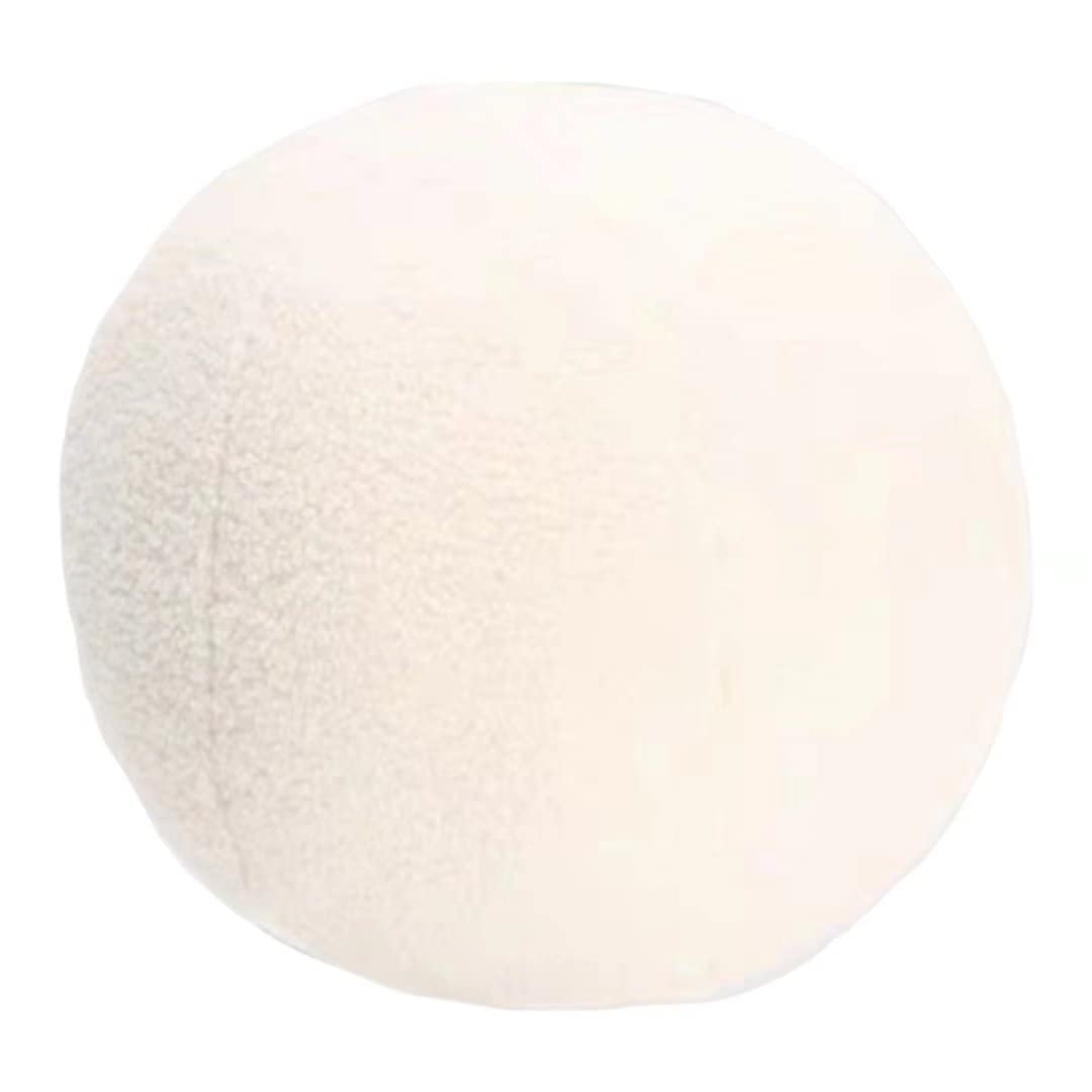 Round Plush Ball Pillows - Soft & Cute Decorative Throw Pillows for Bed, Couch, Sofa - Perfect for Home Decor, Living Room, Nursery & Cozy Accents