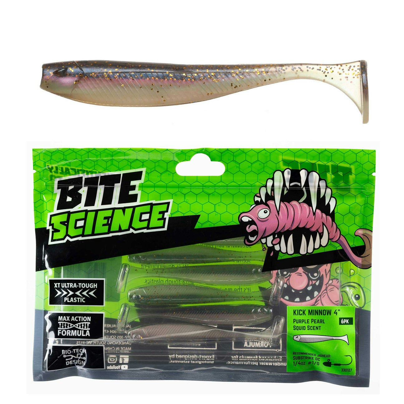 Bite Science Kick Minnow Fishing Lures - Premium Bass & Trout Bait for Freshwater & Saltwater Fishing | Perfect for Casting, Trolling & Ice Fishing