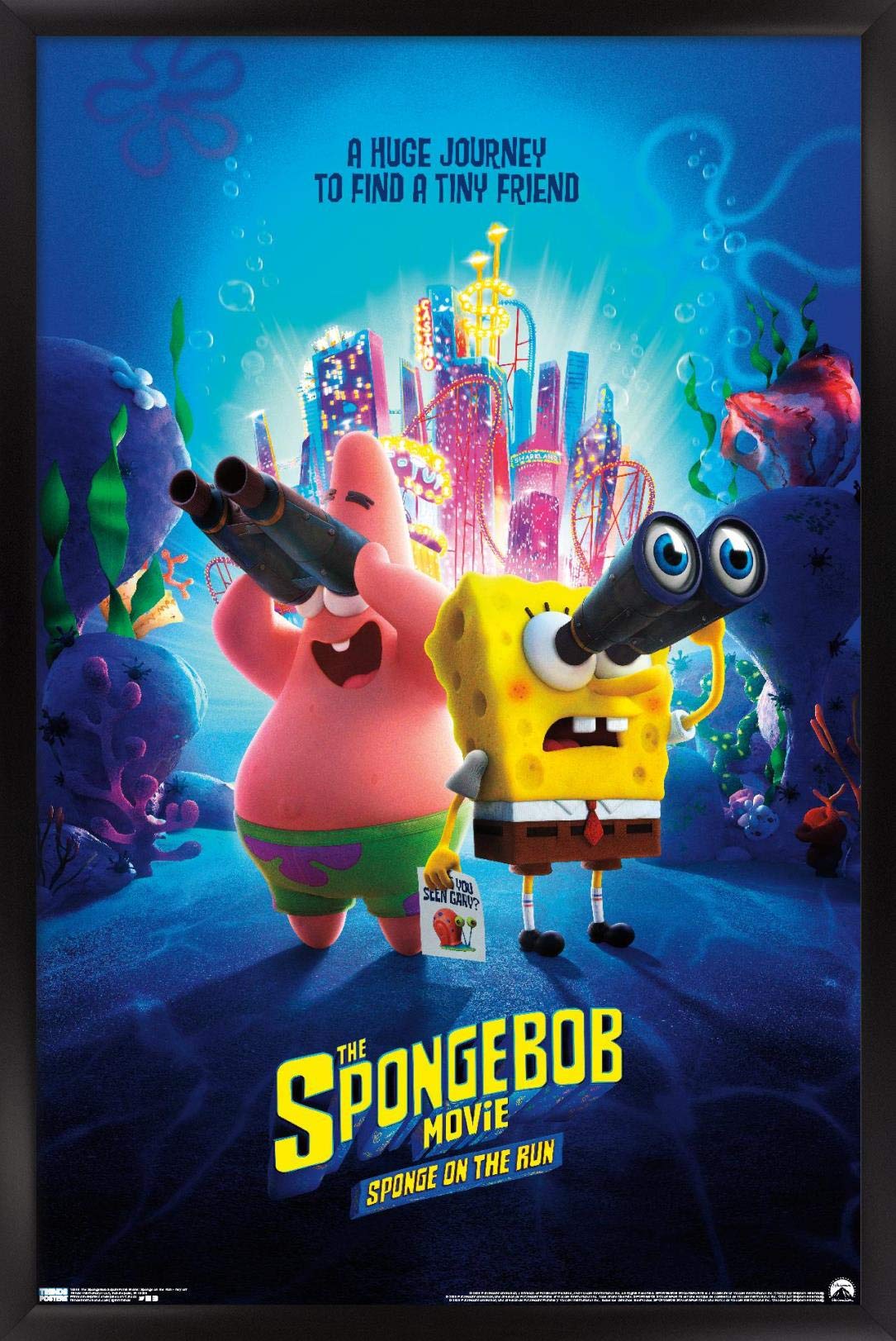 Trends International The SpongeBob Movie: Sponge On The Run - Premium Framed Wall Poster 14.725