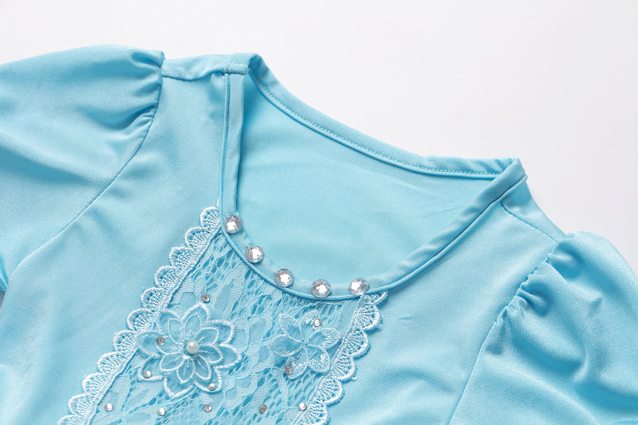Cinderella Princess Costume for Girls - Blue Toddler Dress Up Outfit with Accessories for Birthday Party, Halloween & Dress-Up Play