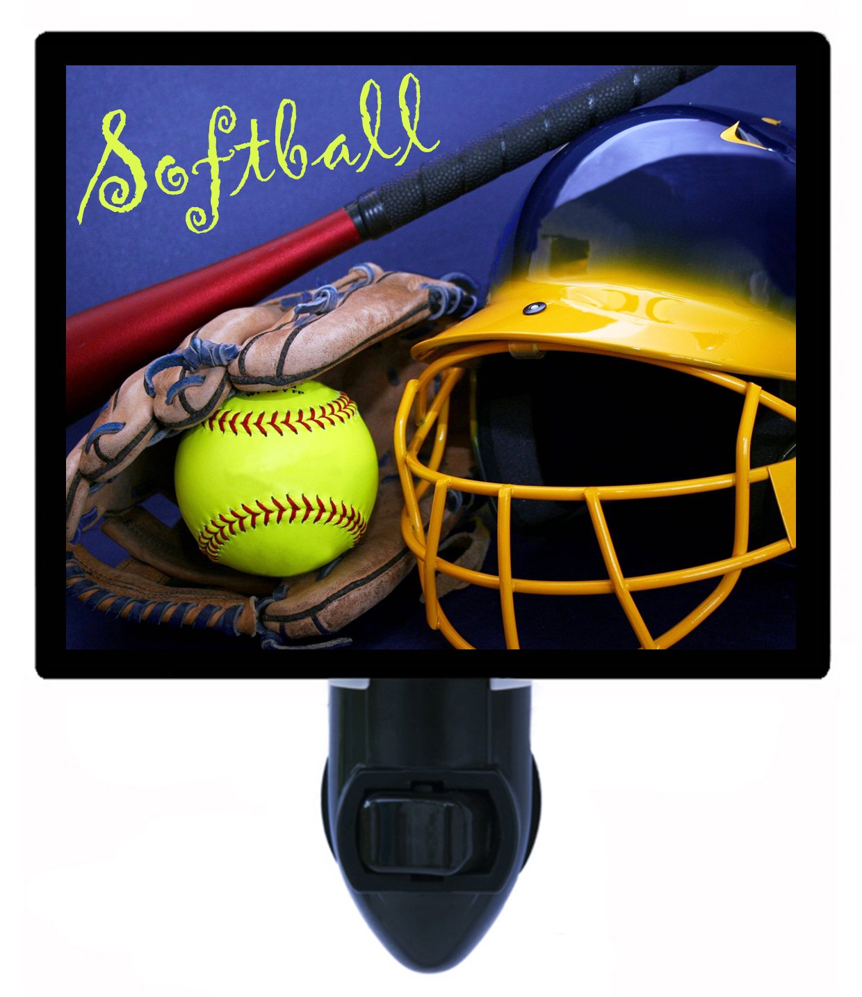 Softball Night Light - LED Sports Nightlight for Kids & Adults - Perfect for Bedrooms, Nurseries, and Game Rooms