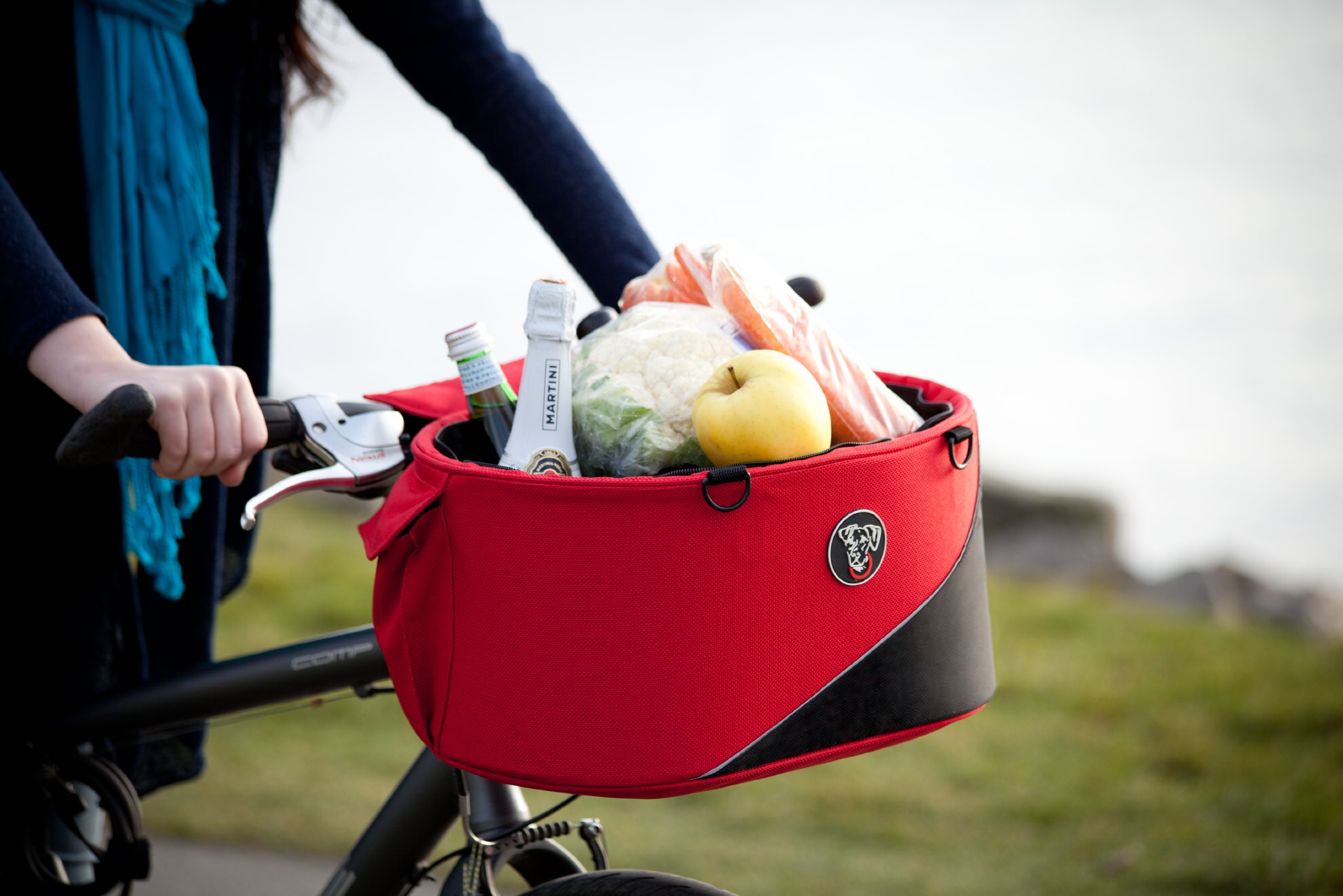 Pet Bike Basket for Dogs & Cats - Red Waterproof & Durable Cocoon Carrier - Perfect for Cycling, Commuting & Outdoor Adventures