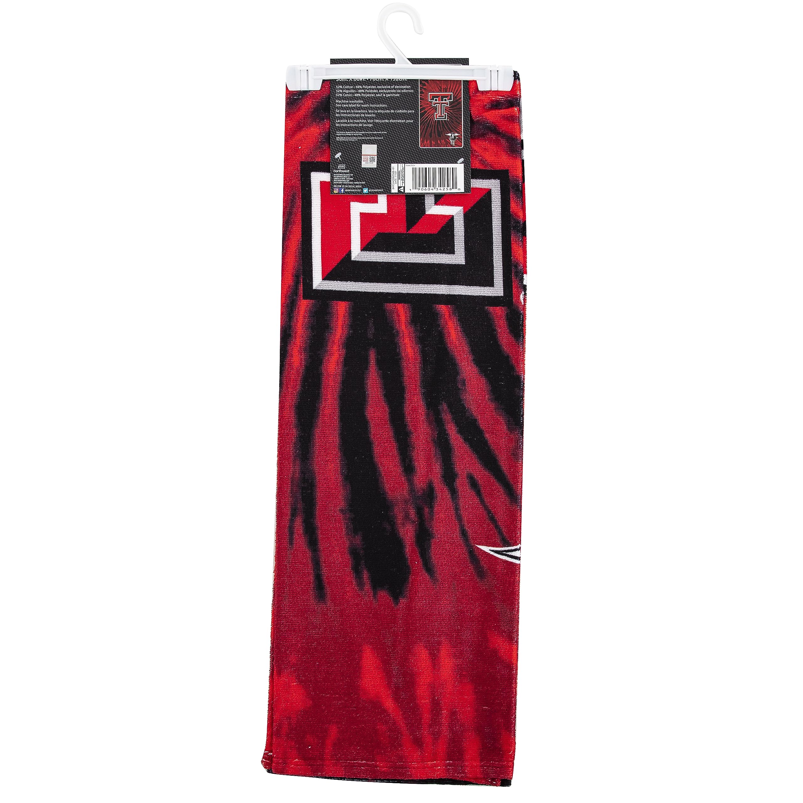 Northwest NCAA Beach Towel for All Ages - Soft, Absorbent & Durable - Perfect for Pool, Beach, Sports Events & Outdoor Activities