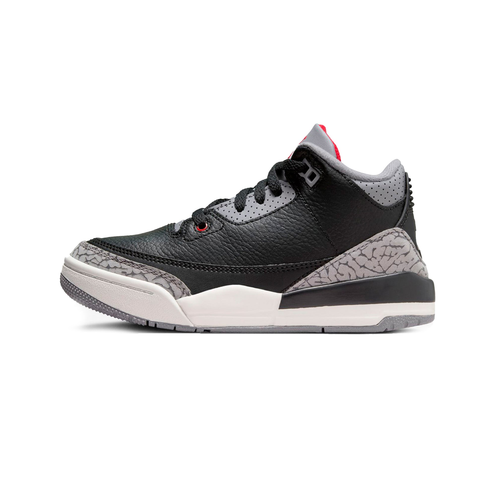 Air Jordan 3 Retro 'Black Cement' PS Sneakers (2024) - Men's Basketball Shoes for Streetwear & Casual Style