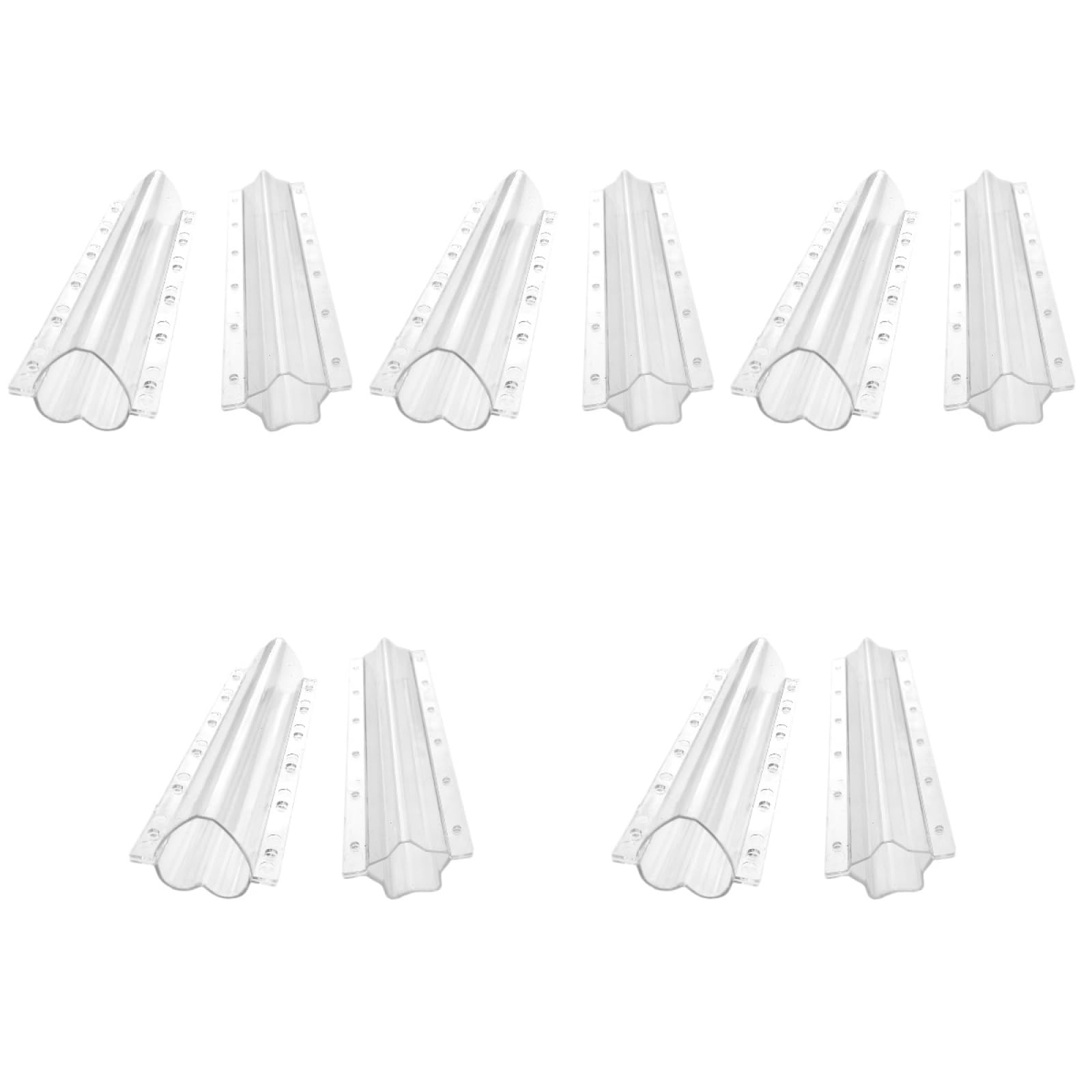 Yardwe 10PCS Plastic Cucumber Shaping Molds - Star & Heart Shaped Fruit & Vegetable Forming Tools for Garden DIY, Food Decoration, and Kids Cooking Activities