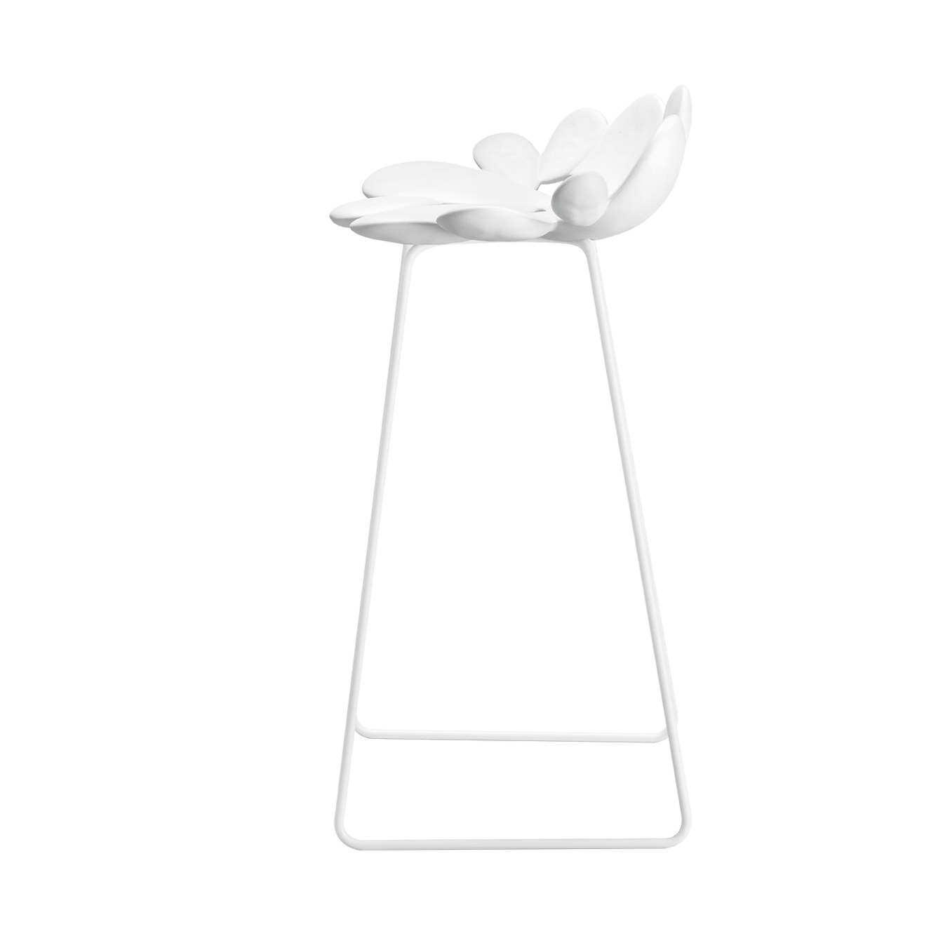 Qeeboo Filicudi Stool - Modern Designer Bar Stool for Kitchen, Dining & Living Room - Lightweight Plastic Chair for Home & Office Decor