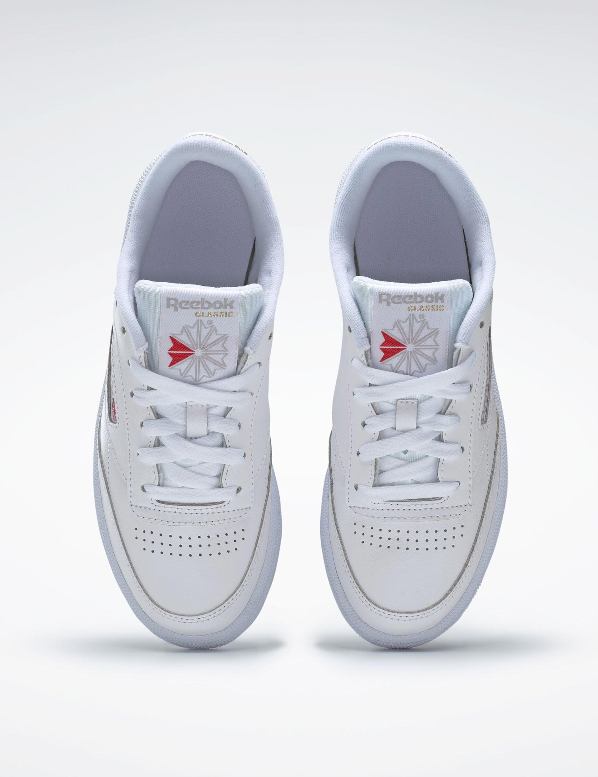Club C 85 Shoes White/Light Grey - Classic Retro Sneakers for Men & Women | Perfect for Casual Wear, Street Style & Everyday Comfort
