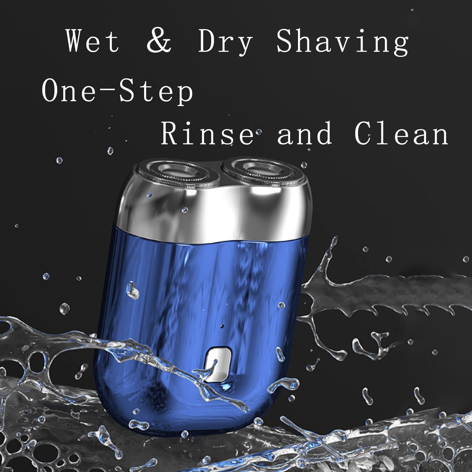 2025 New Mini Dual-Head Electric Shaver - Pocket Size USB Rechargeable & Washable Unisex Shaver for Men & Women with Travel Brush (Silver) | Perfect for Travel, Gym & Daily Grooming