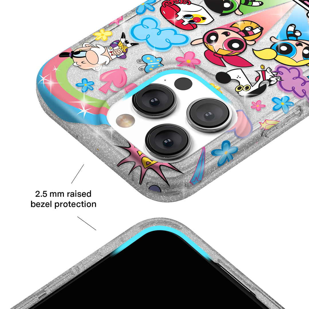 The Powerpuff Girls Girl Power iPhone Case - Cute Cartoon Character Phone Cover for iPhone 13/12/11/X/8/7 - Perfect for Fans, Kids, and Gift Giving - Durable Protection for School, Work, and Everyday Use