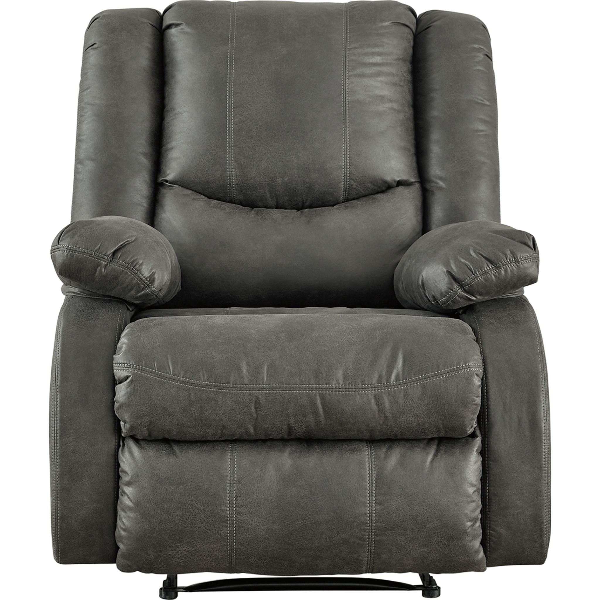 Bladewood Wall Hugger Recliner Chair - Space Saving Reclining Sofa for Small Living Rooms, Apartments & Home Theater - Comfortable Leather Lounge Chair with Adjustable Backrest