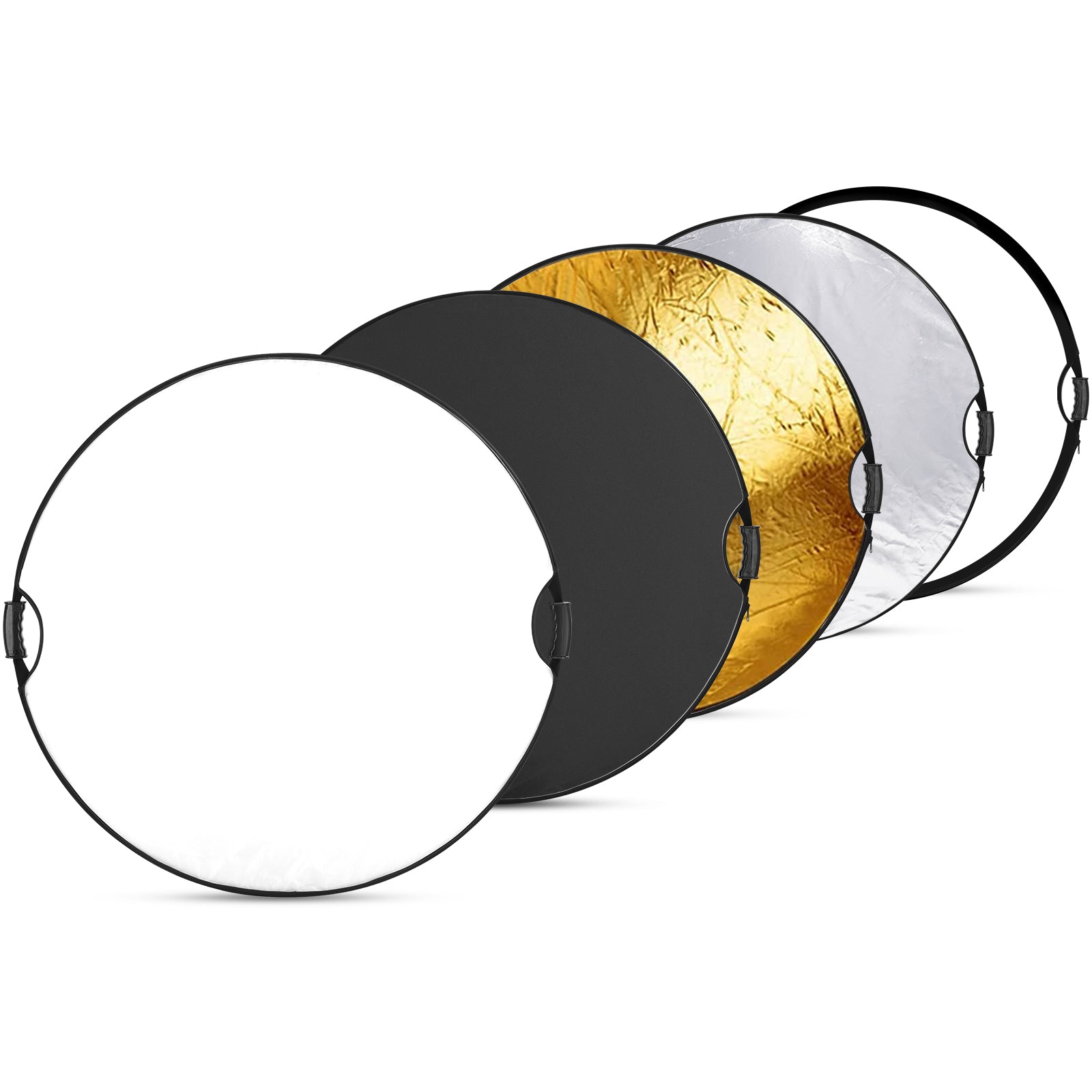 NEEWER RF 80II 5-in-1 Handheld Foldable Light Reflector Kit for Photography, Videography, and Studio Lighting - Perfect for Portraits, Product Shoots, and Outdoor Scenes