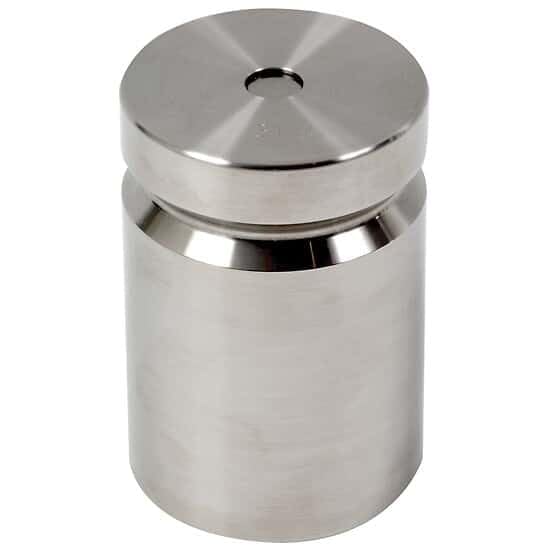 3000g Class F Test Weight with Traceable Certificate - Precision Cylindrical Groove Weight for Laboratory & Industrial Calibration