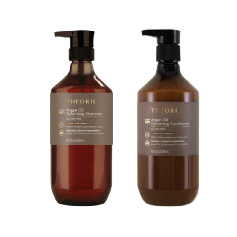 Organic Argan Oil Shampoo and Conditioner Set 400ml - Hydrating & Repairing for Dry, Damaged Hair - Salon Quality Hair Care Duo for Smooth, Shiny Locks - Perfect for Daily Use & Color-Treated Hair
