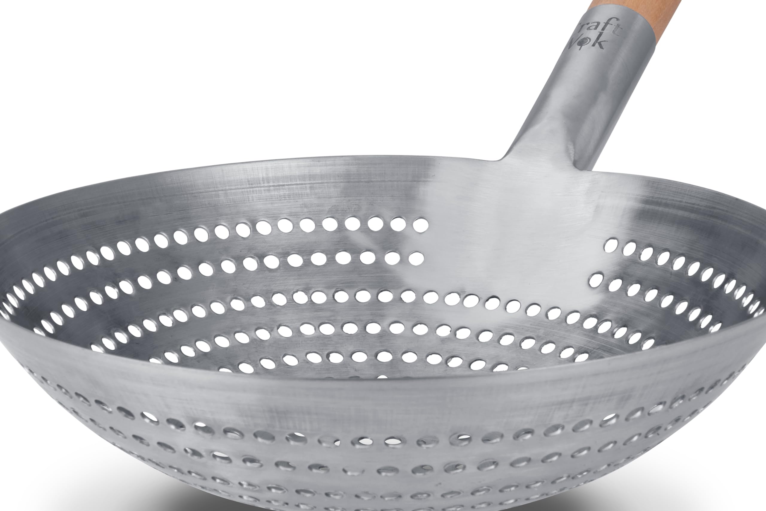 Professional 11-Inch Stainless Steel Deep Fry Basket with Wooden Handle - Durable Kitchen Skimmer for Frying, Cooking & Strainer - Perfect for Restaurants, Home Kitchens & Commercial Use (732W142)