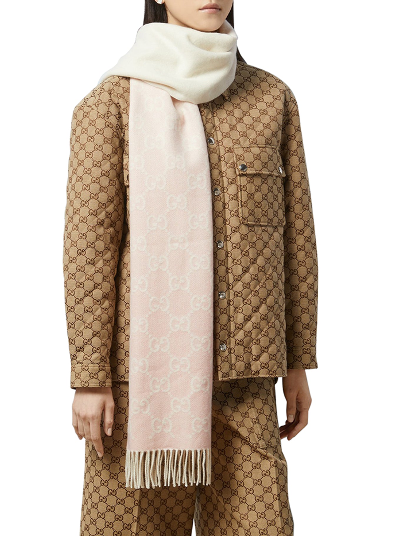 Luxury Cashmere Scarf GG - Soft Warm Winter Fashion Accessory for Women & Men - Perfect for Cold Weather, Office, Travel & Gift Giving