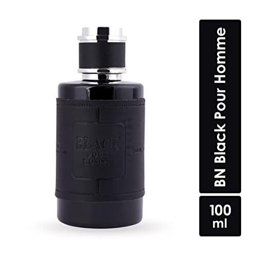 Prime Craft Parfums Black Pour Homme - Long Lasting Men's Cologne (100ml) | Premium Fragrance for Date Night, Office & Special Occasions