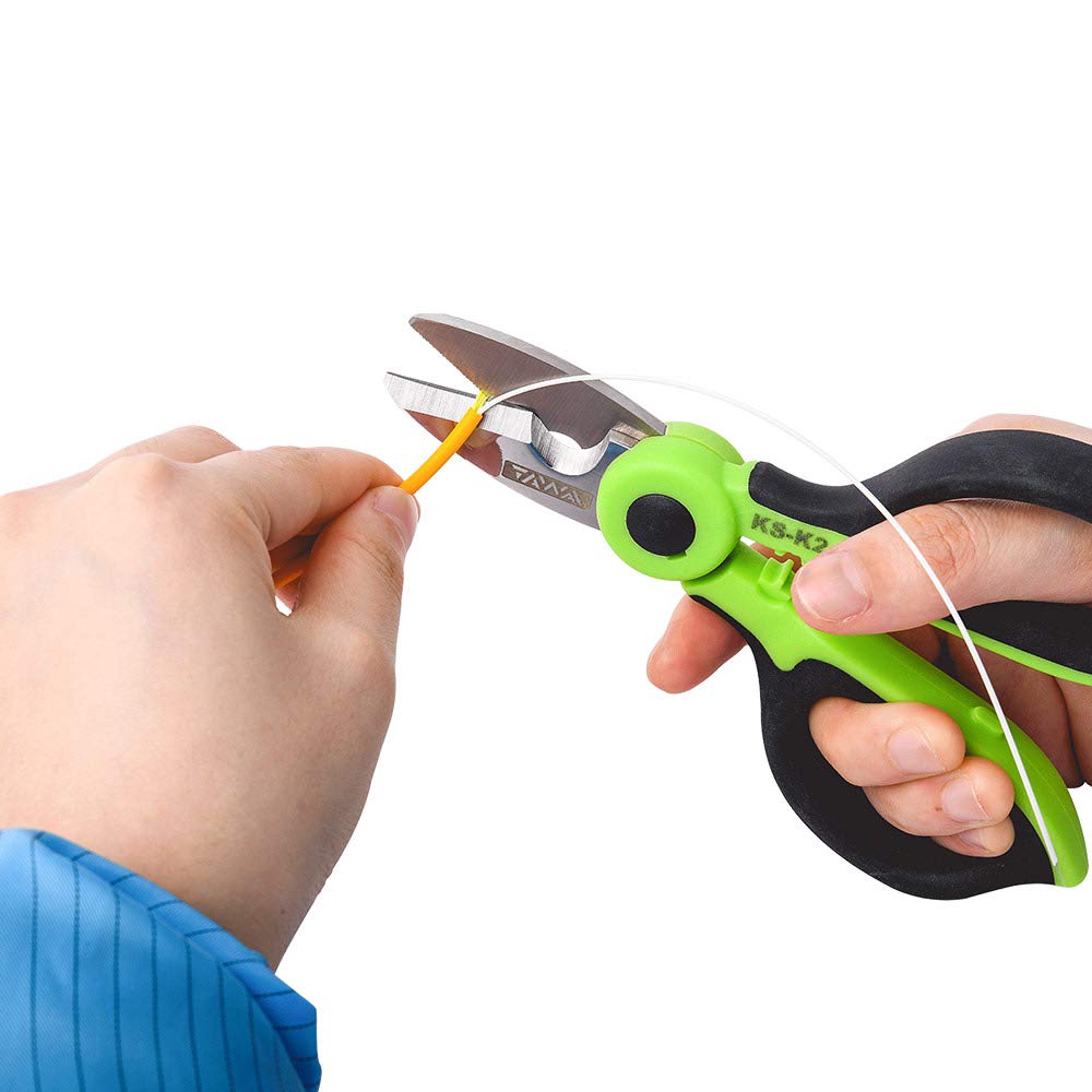 Professional FTTH Fiber Optic Tool Kit - Includes Fiber Cleaver, -70~10dbm Power Meter (OPM), 10mw Visual Fault Locator (VFL), Fiber Strippers (TFS-40D-H) - Perfect for Fiber Optic Installation, Maintenance & Network Troubleshooting