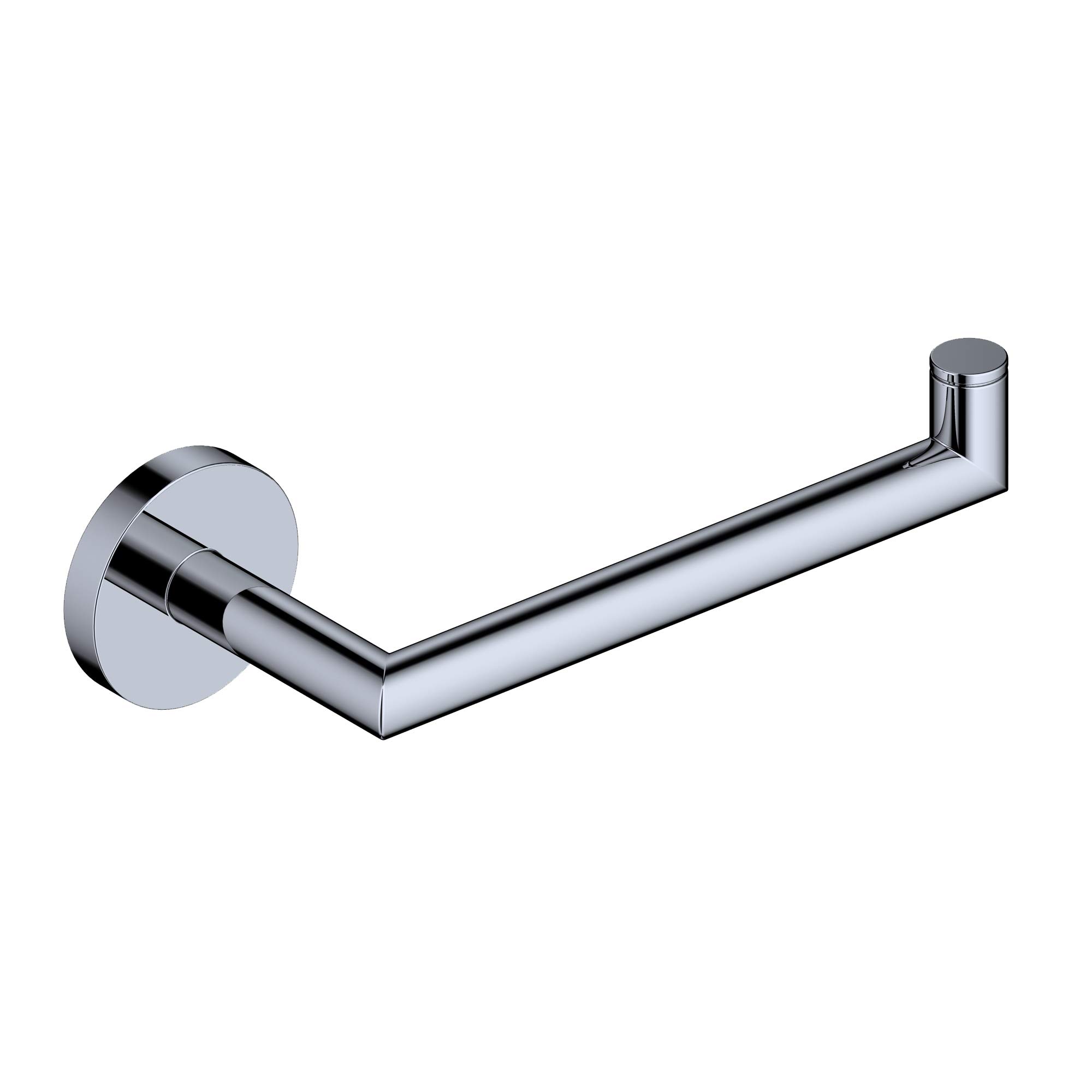 Pura WSBC 203204 CR Chrome Toilet Paper Holder - Modern Bathroom Tissue Roll Dispenser for Home & Commercial Use