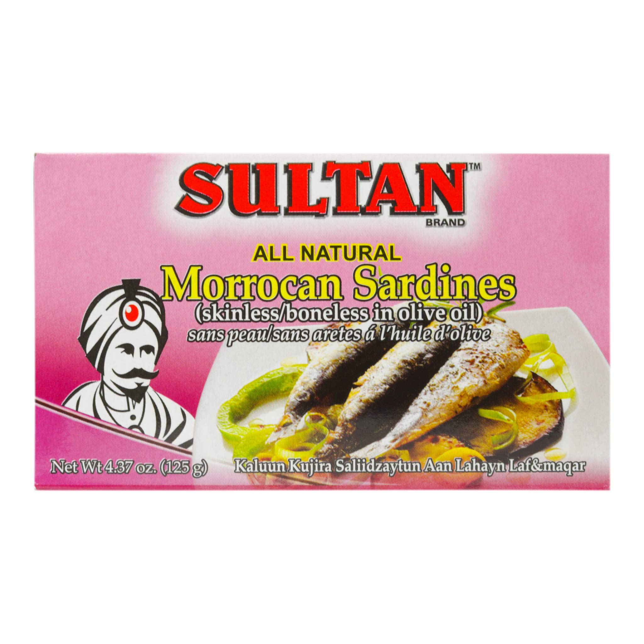 Premium Moroccan Boneless Skinless Sardines in Extra Virgin Olive Oil - 100% Natural, High Protein, No Additives or Preservatives - Paleo, Keto, Carnivore & Low Carb Diet Friendly - 4.37oz Cans (Pack of 5) - Perfect for Salads, Snacks & Healthy Meal Prep