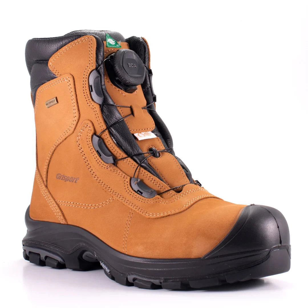 Grisport BOA Constructor 8 CSA Approved Safety Work Boots for Men - Waterproof & Comfortable (Model 74693C) - Ideal for Construction, Landscaping & Heavy Duty Work