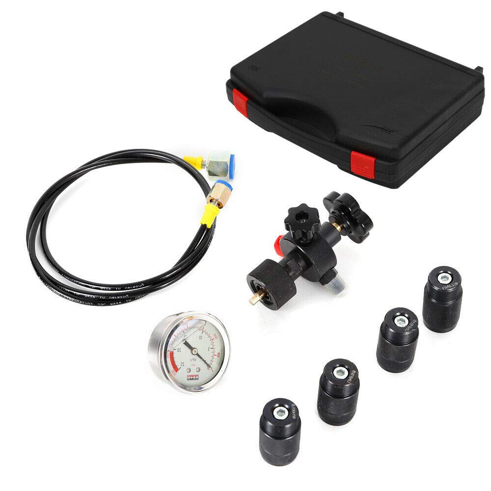 250Bar Hydraulic Accumulator Nitrogen Charging Kit with Fill Valve & Pressure Gauge - Professional Hydraulic System Maintenance Tool for Construction, Agriculture & Industrial Equipment