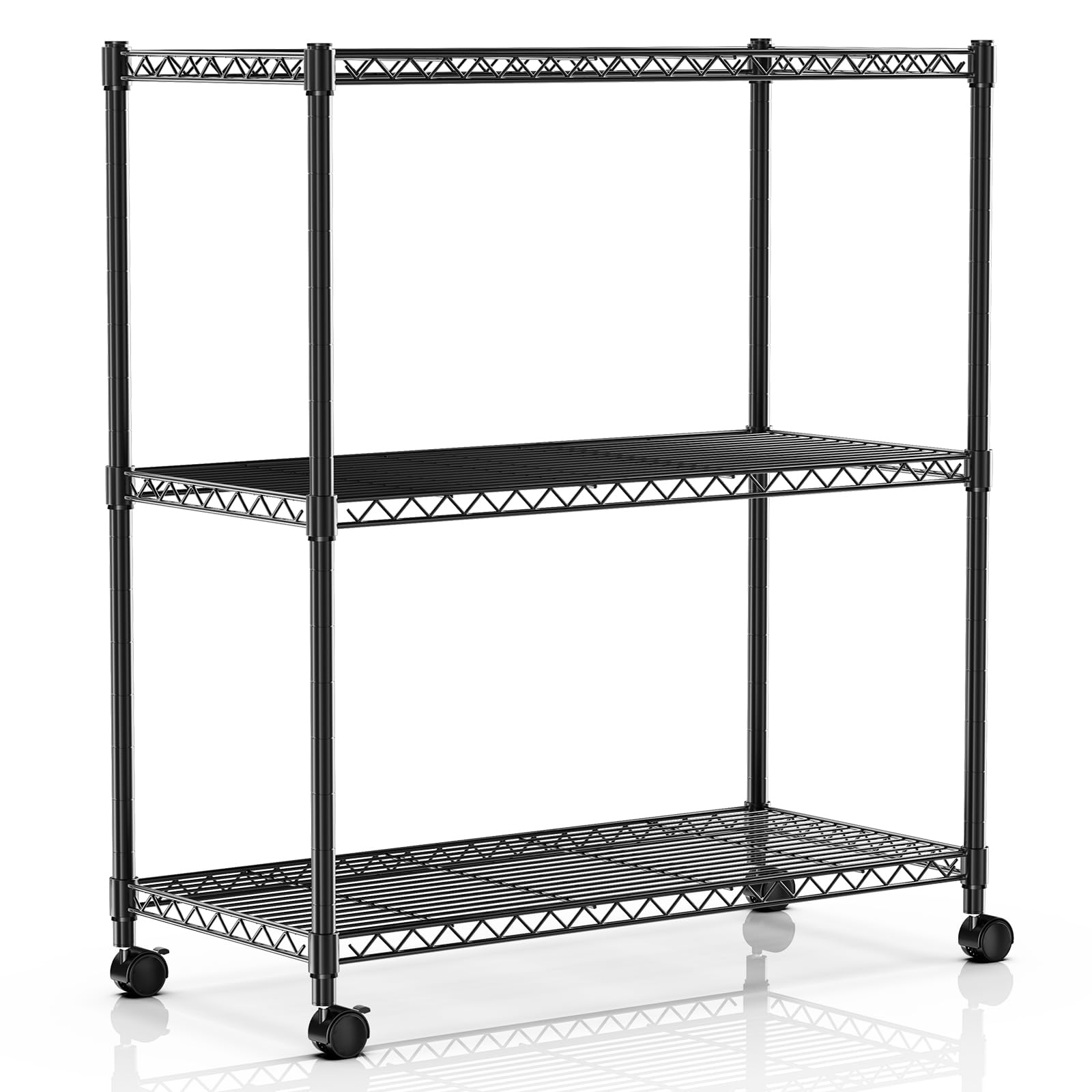 Heavy Duty 3-Tier Storage Shelves 750Lb Capacity - 24.02