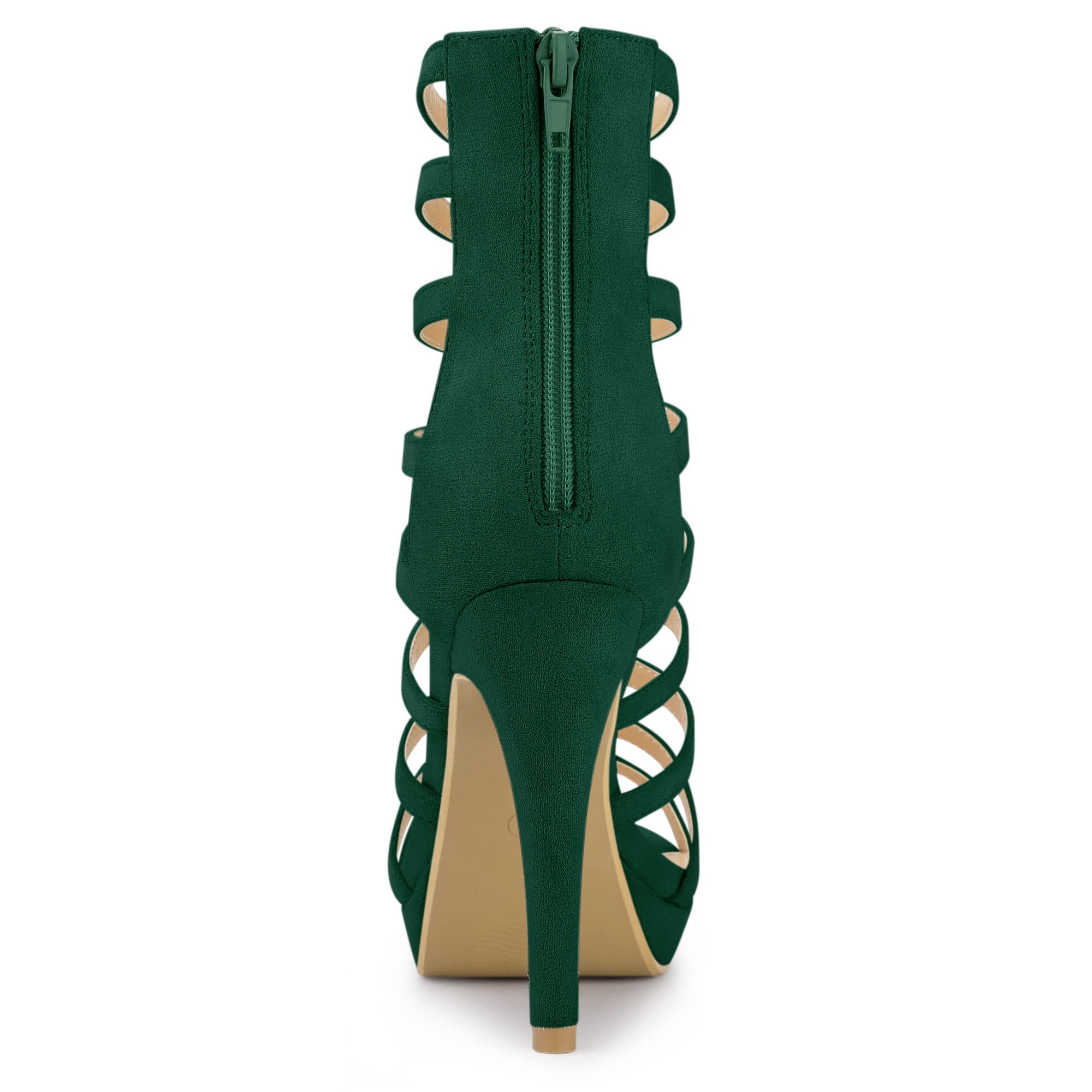 Allegra K Women's Strappy Gladiator Heel Sandals - Stiletto Platform High Heels for Women | Perfect for Parties, Weddings & Night Out