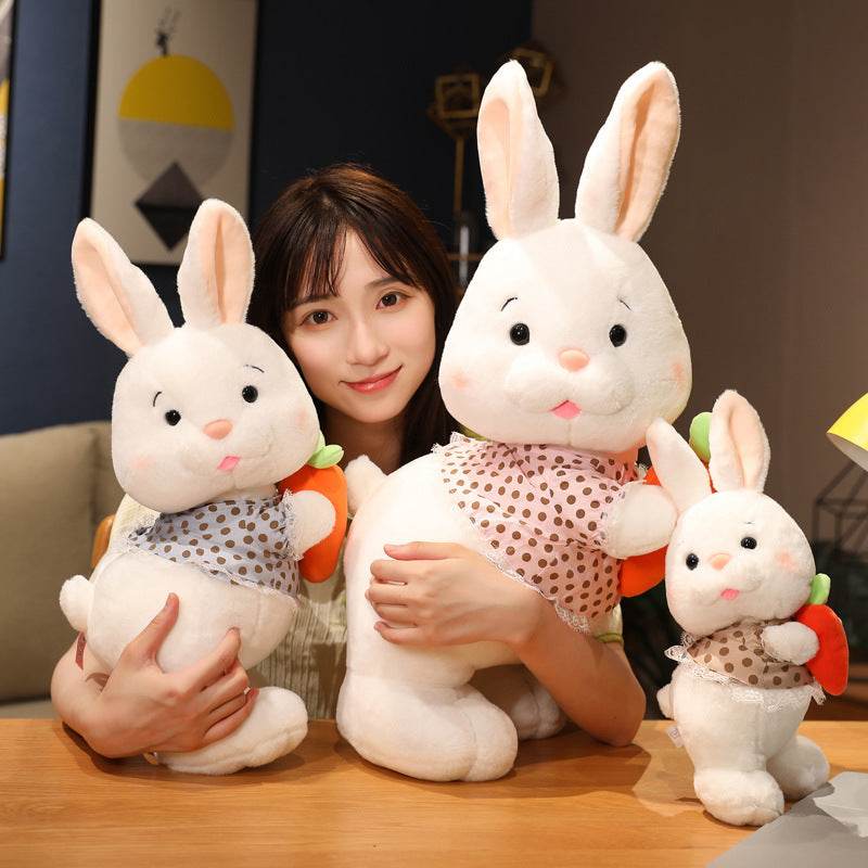 Adorable Tubby Bunny Plush Toy - Cute Carrot-Loving Stuffed Animal for Kids & Collectors | Perfect Gift for Easter, Birthdays & Nursery Decor