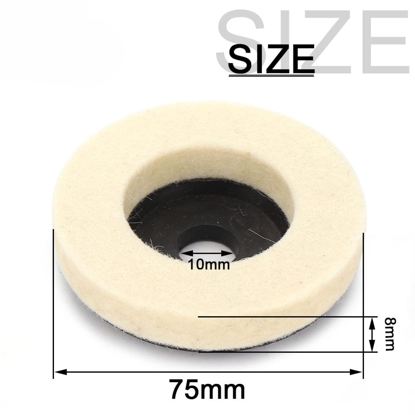 3 Inch Wool Polishing Wheel Buffing Pads - 1PC Premium Felt Discs for Angle Grinder, Perfect for Metal, Marble & Glass Polishing - Ideal for DIY Projects & Professional Metalworking