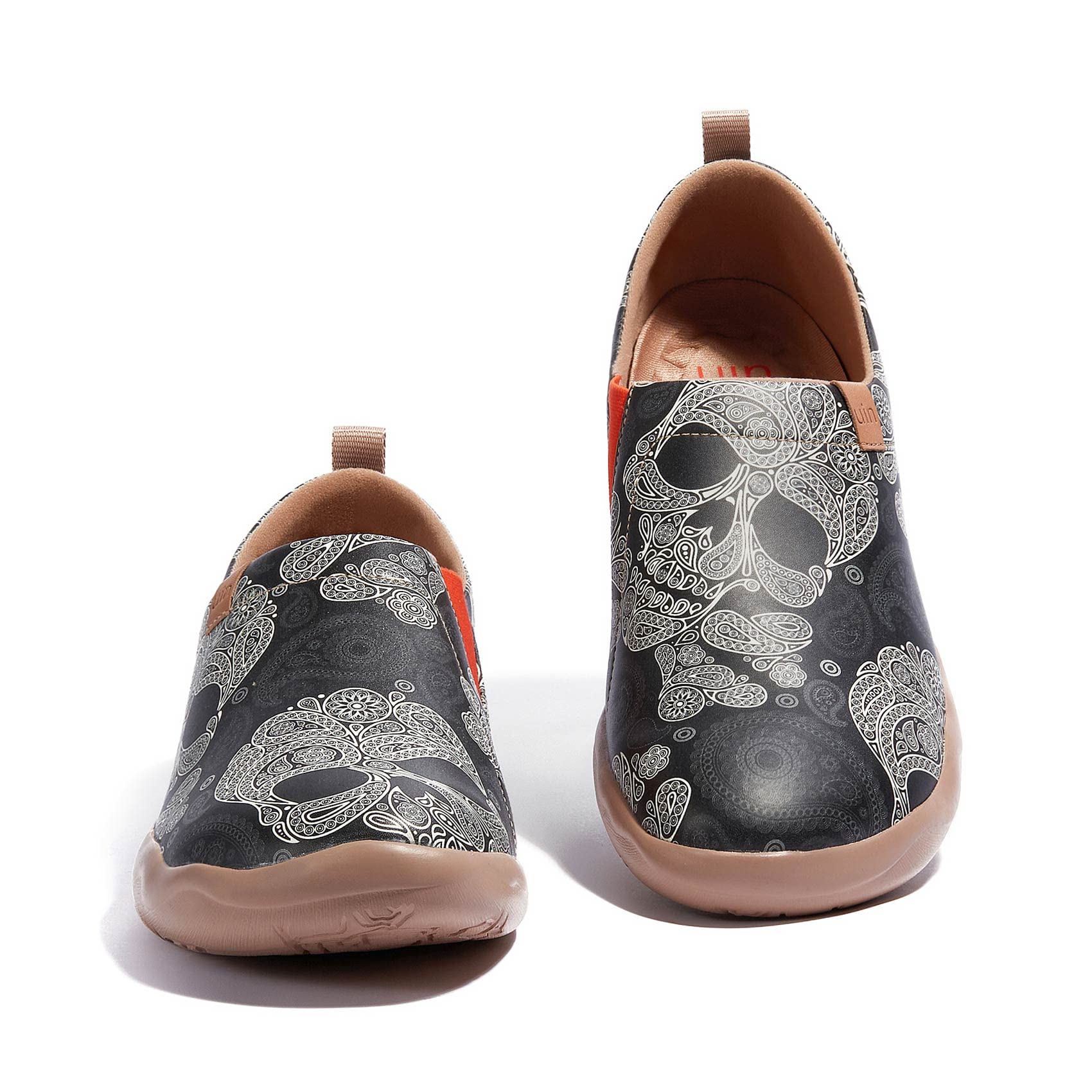 **UIN Men's Slip-On Walking Shoes - Lightweight Travel Loafers, Breathable Microfiber Casual Sneakers for Comfort & Style - Perfect for Travel, Work & Everyday Wear**