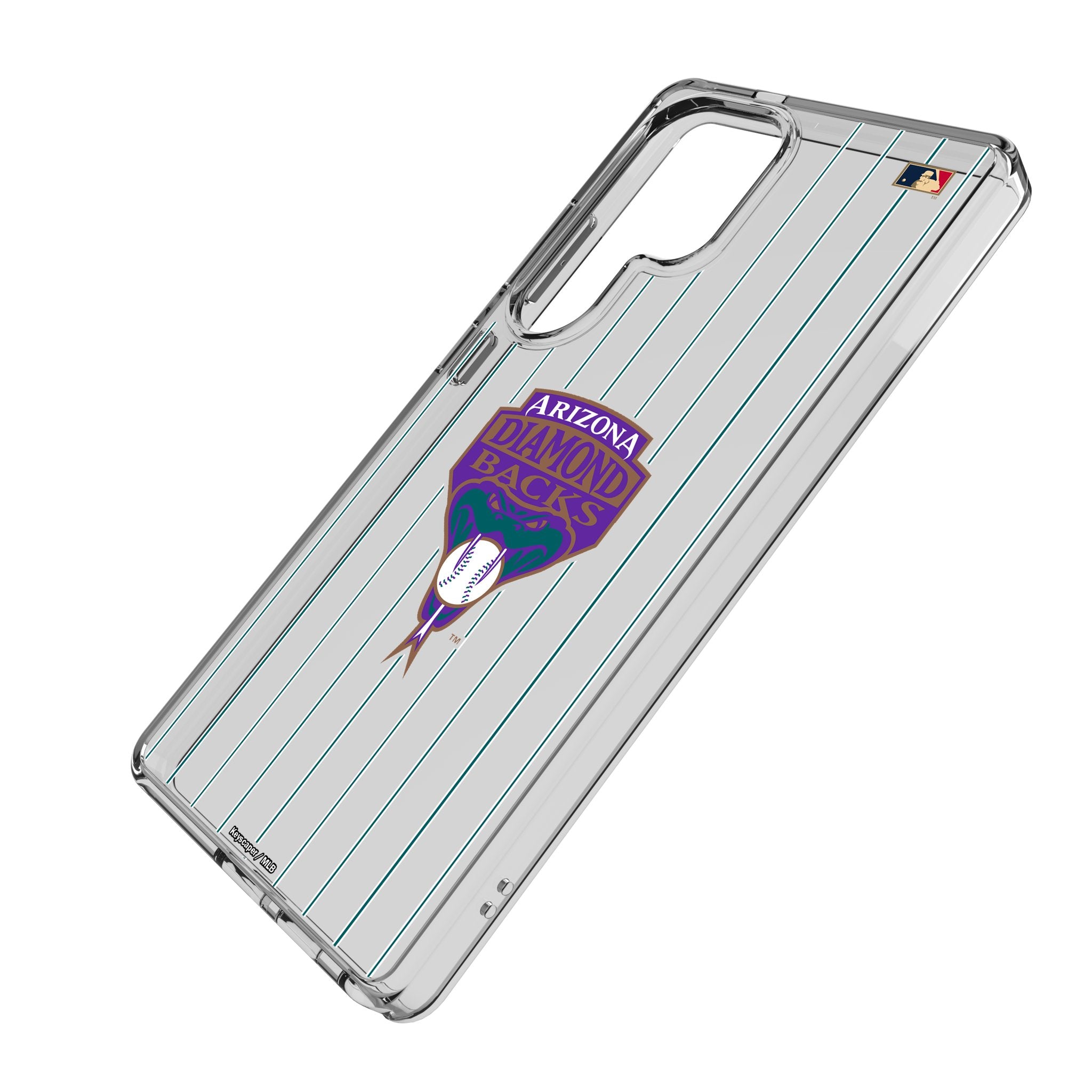 Arizona Diamondbacks 1999-2006 Cooperstown Collection Pinstripe Clear Phone Case for Samsung Galaxy - Perfect for Baseball Fans & Game Day Protection