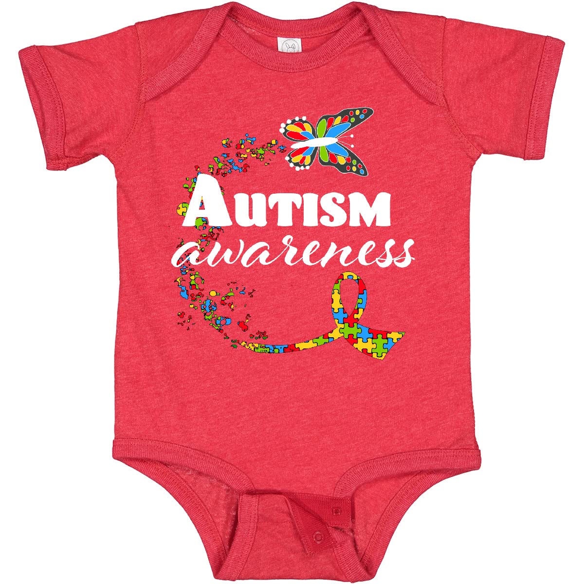 Autism Awareness Butterfly Ribbon Baby Bodysuit - Cute Infant Onesie for Autism Support & Fundraising Events - Perfect for World Autism Day, Awareness Walks & Parenting Gifts