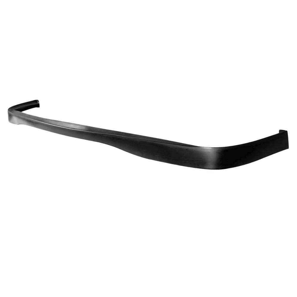 IKON MOTORSPORTS JDM Style PU Black Front Bumper Lip Spoiler Splitter for 1990-1991 Honda Civic - Air Dam Chin Diffuser Add-on | Enhances Aerodynamics & Sporty Look for Street Racing & Car Shows