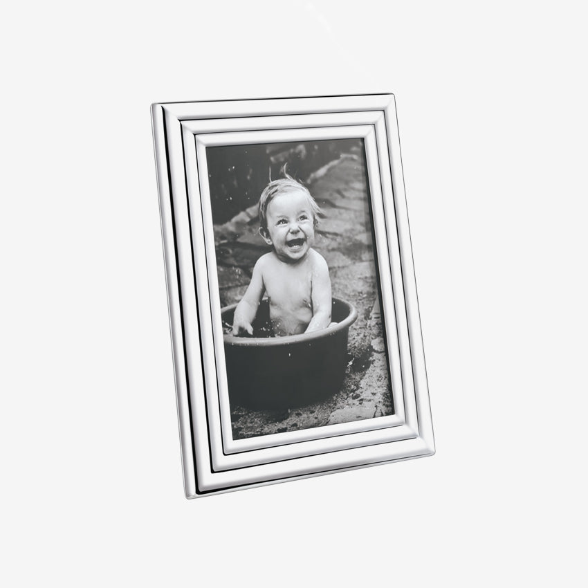 Georg Jensen Legacy Picture Frame - Elegant Silver Photo Frame for Home & Office Decor | Perfect for Displaying Family Photos, Wedding Pictures & Artwork