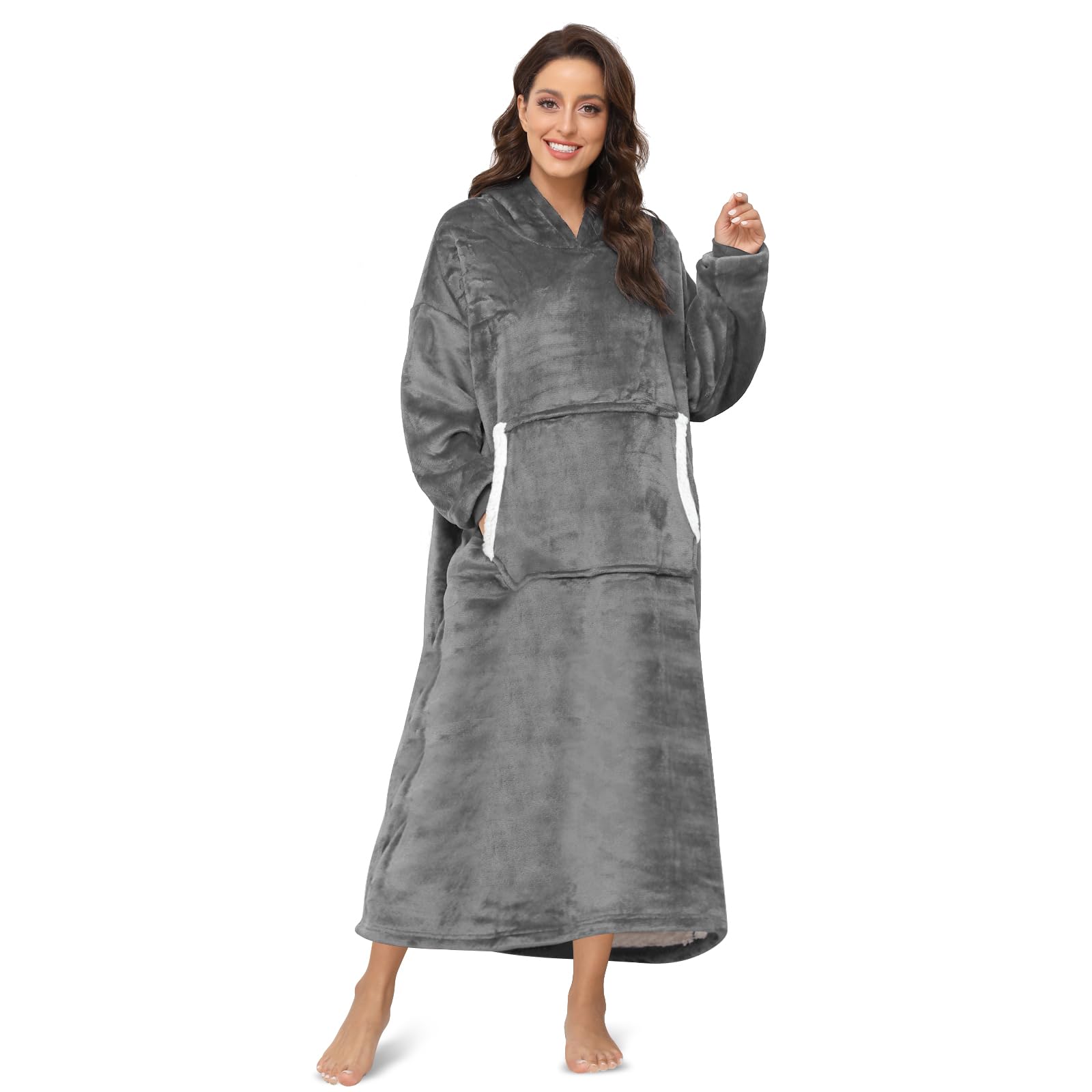Sendowtek Unisex Oversized Hoodie - Ultra Soft & Warm Fleece-Lined Pullover Hooded Sweatshirt for Men & Women - Cozy Comfortable Wear for Adults & Teens - Perfect for Indoor, Outdoor & Long Wear
