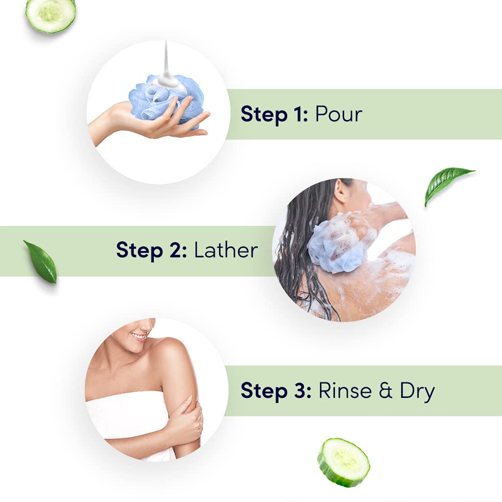 Dove Refreshing Body Wash with Cucumber & Green Tea Scent - 250ml for All Skin Types | Hydrating & Smoothing Shower Gel for Daily Use, Spa Days & Relaxing Bath Time