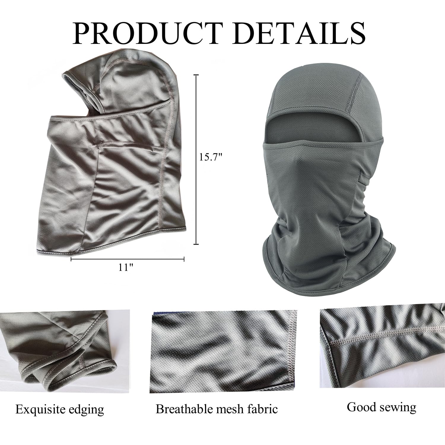 Breathable Balaclava Ski Mask for Men & Women - Full Face Cover, Neck Gaiter Scarf for Motorcycle, Fishing, Cycling & Winter Sports | Cold Weather Protection & Outdoor Activities