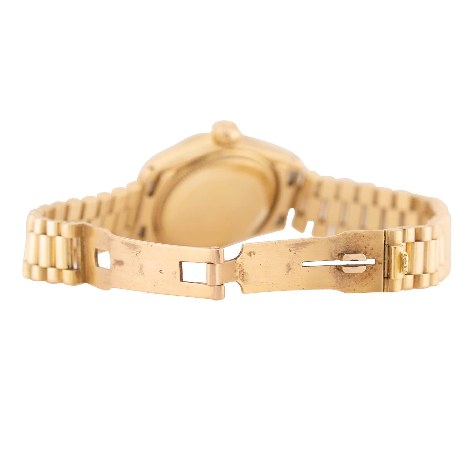 Authentic Rolex Estate 18K Gold Ladies Datejust Watch - Luxury Women's Wristwatch for Special Occasions & Formal Events