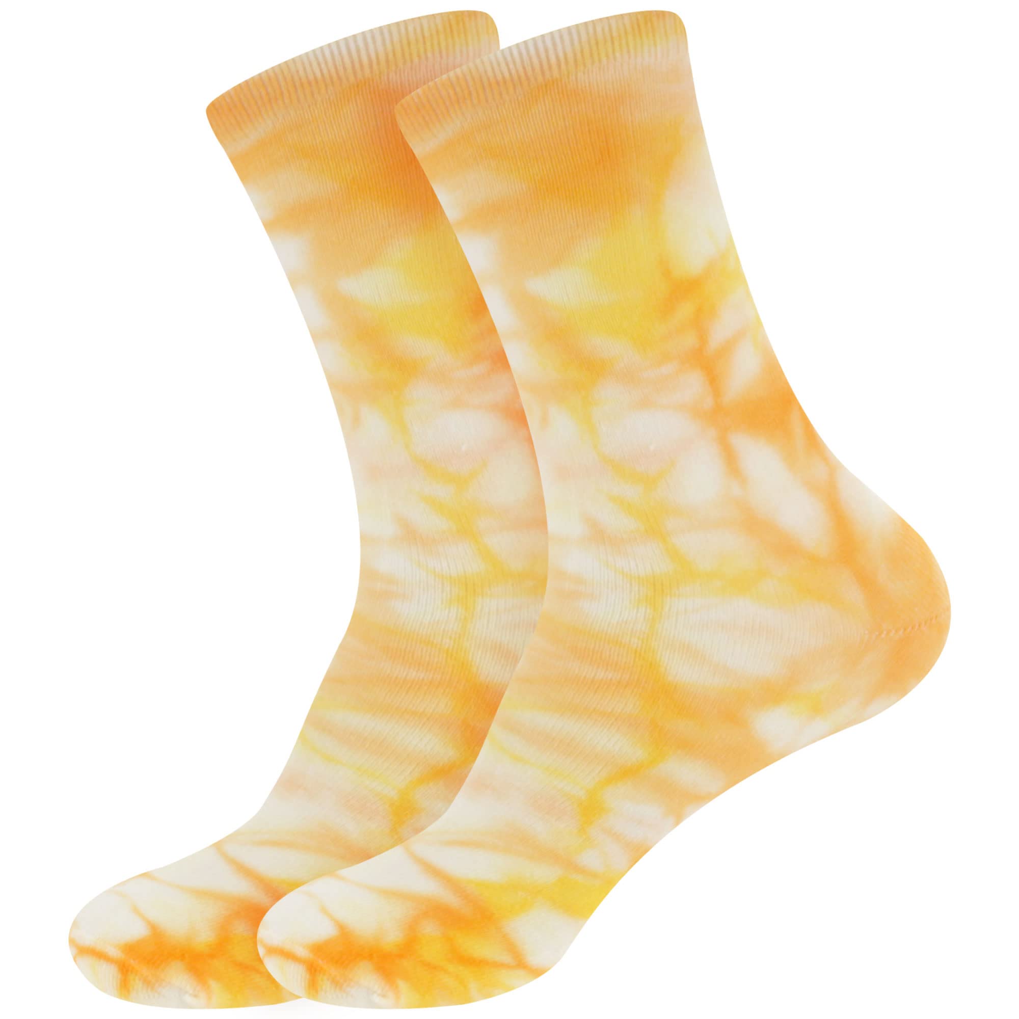 BambooMN Women's Tie Dye Athletic Crew Socks - Soft Bamboo Fiber Sports Socks for Running, Yoga & Workout - Comfortable & Breathable for Active Lifestyles