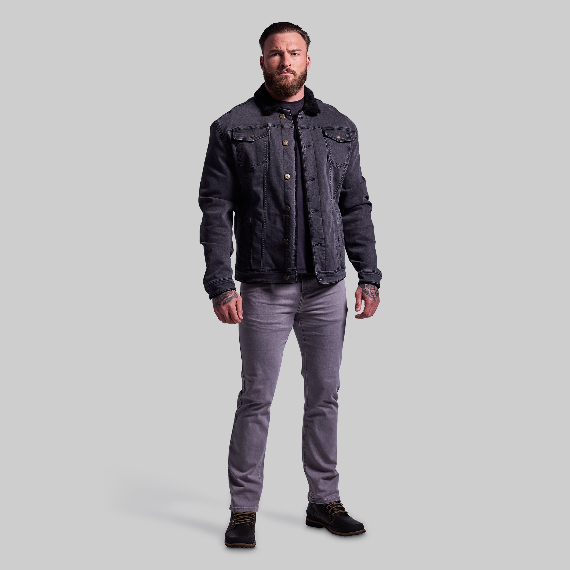Men's FLEX Stretchy Pioneer Jacket 2.0 - Vintage Grey Wash Waterproof Windbreaker for Hiking & Outdoor Adventures
