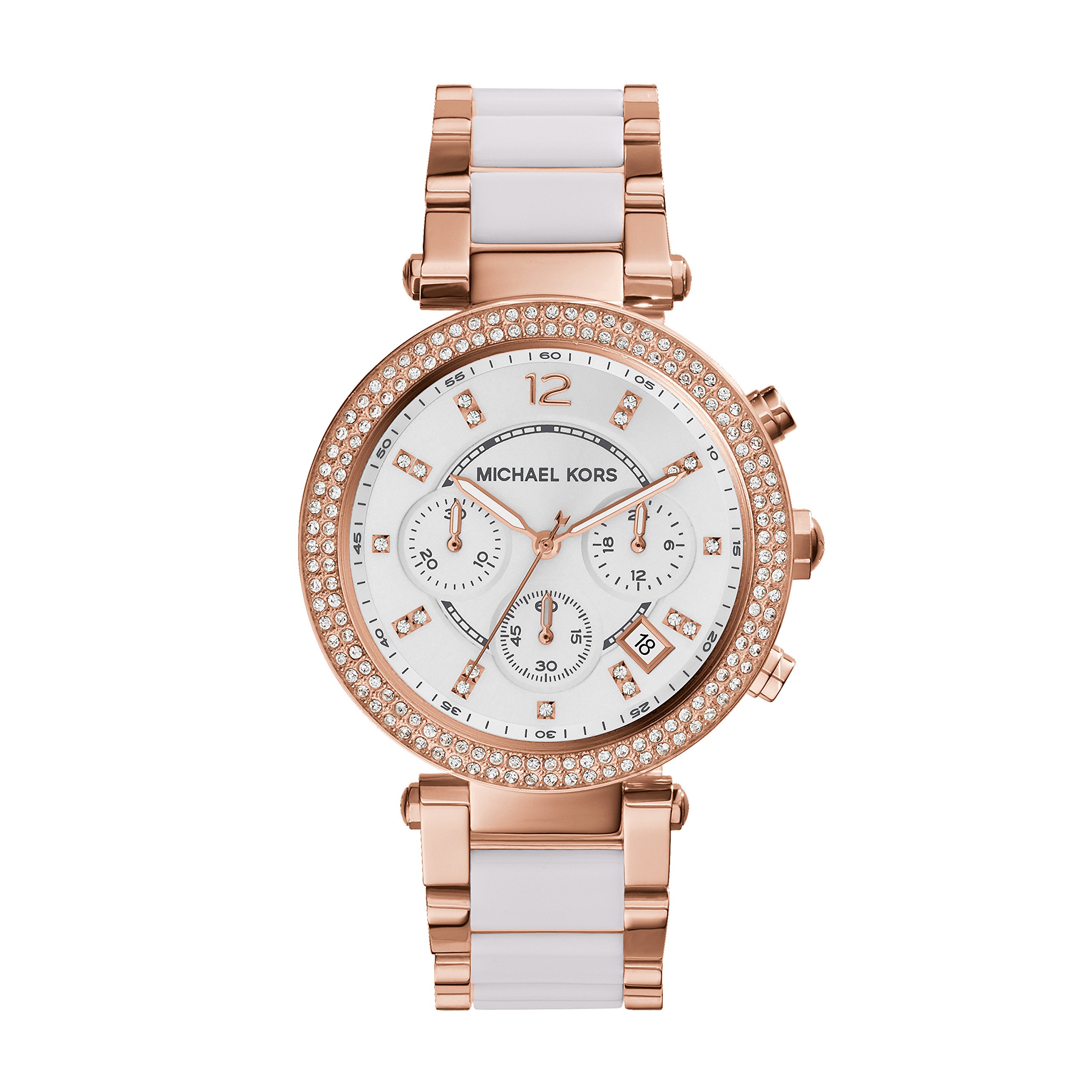 Michael Kors Parker Stainless Steel Watch for Women with Crystal Accents - Elegant Dress Watch for Office, Party & Special Occasions