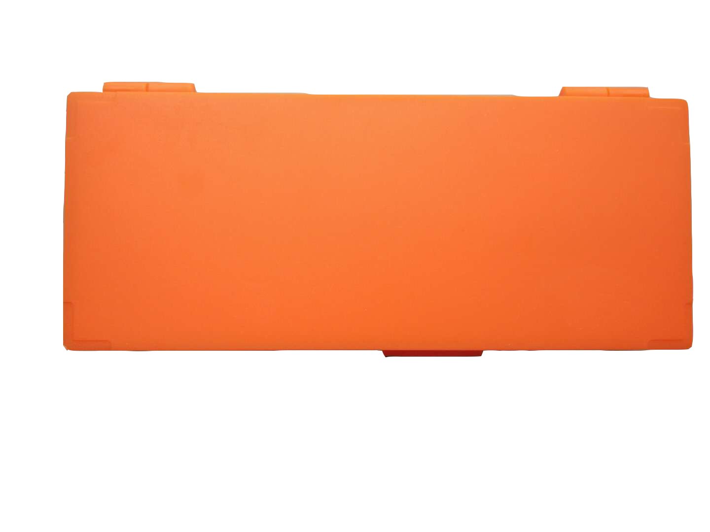 50-Place Microscope Slide Storage Box - Clear Glass Slides Organizer with Orange Case - Perfect for Lab, Classroom & Science Experiments