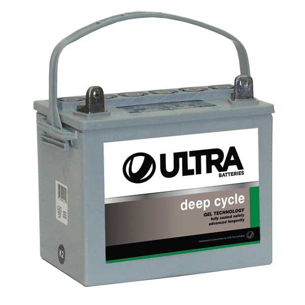 12V 32Ah Deep Cycle Gel Battery - Rechargeable Marine RV Solar Power Battery for Boats, Campers & Off-Grid Systems - Perfect for Trolling Motors, Solar Storage & Backup Power