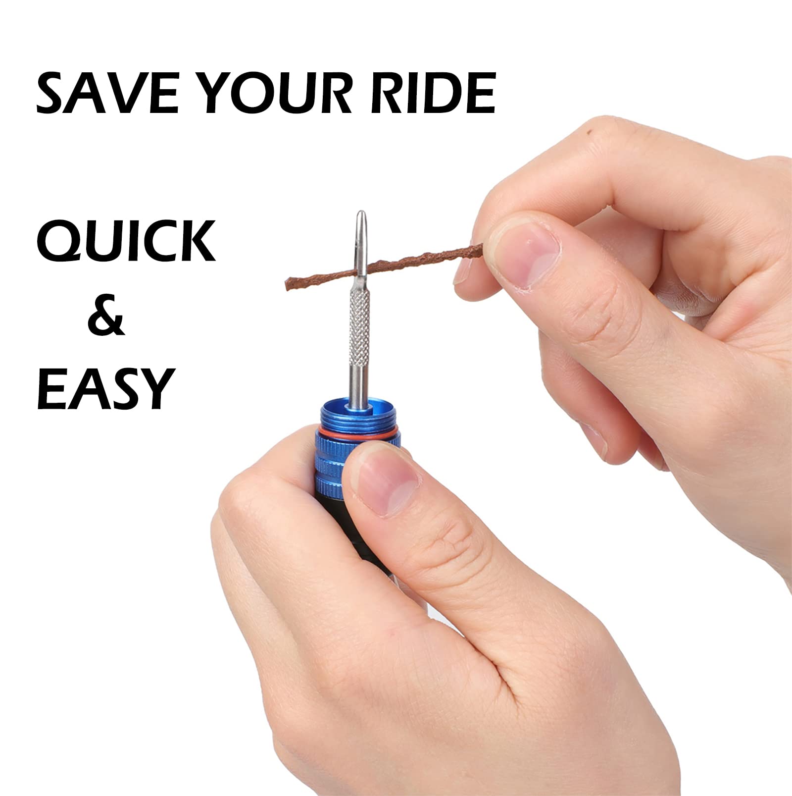 RRK Tubeless Bike Tire Repair Kit - Tire Sealant Injector Syringe, Valve Core Remover & Essential MTB Tools for Mountain Bike Maintenance (Perfect for Trail Rides & Road Cycling)