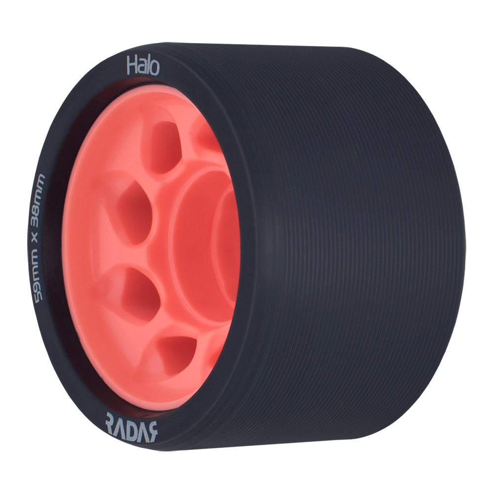 Radar Halo 59mm Quad Wheels 4 Pack - High Performance Skateboard Wheels for Smooth Riding & Tricks - Perfect for Skateboarding, Longboarding & Roller Derby