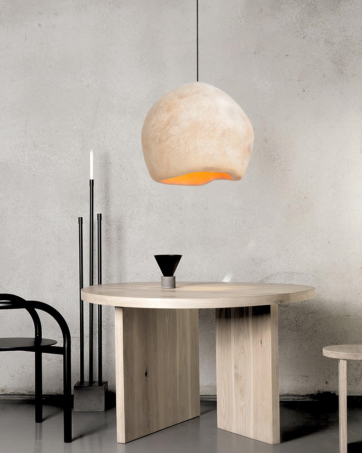 Modern Crete Pendant Lamp - Handcrafted Glass Ceiling Light for Dining Room, Kitchen & Living Room | Elegant Home Decor Lighting Fixture