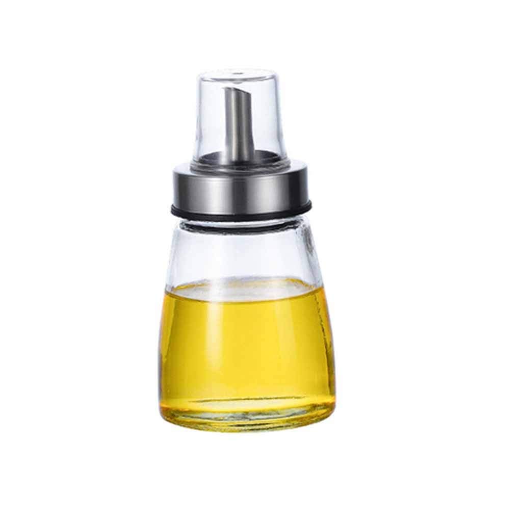 Premium High Borosilicate Glass Oil Bottle - Leak-Proof Soy Sauce Dispenser & Vinegar Cruet - Durable Kitchen Storage Container for Olive Oil, Dressings & Seasonings - Perfect for Home Cooking, Restaurants & Gourmet Food Preparation (Color: A)